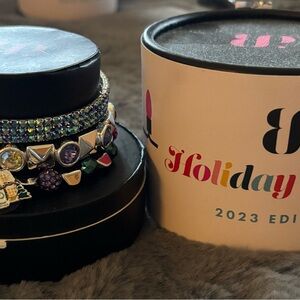 Elegant Multicolor Charm Bracelet Set